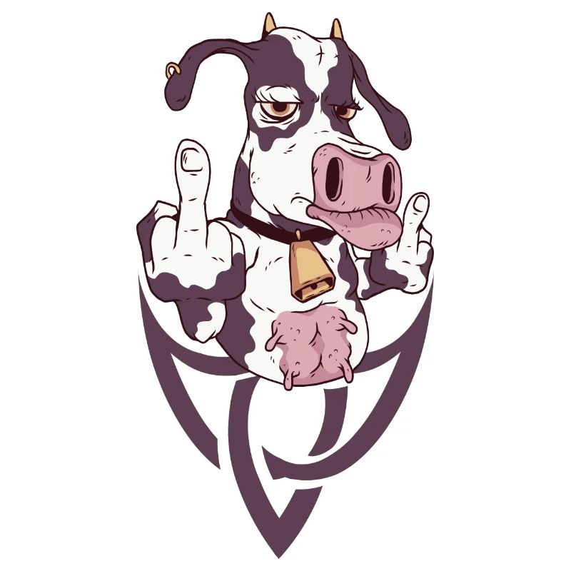 Cow Rebel Gesture