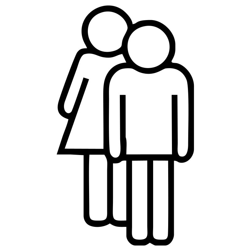 Logo-Mann und -Frau