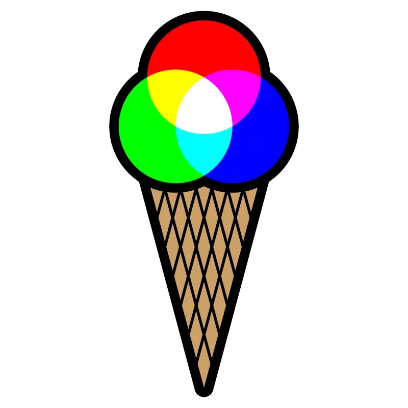 RGB Eis (Rot-Grün-Blau Eiscreme)