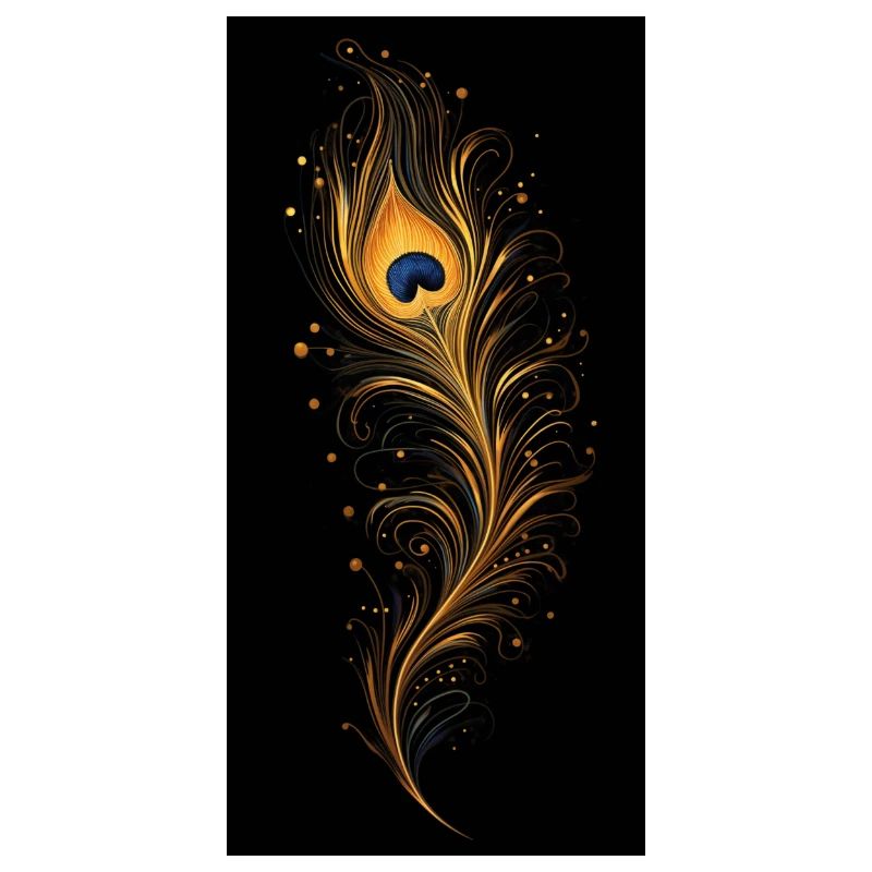 Peacock feather