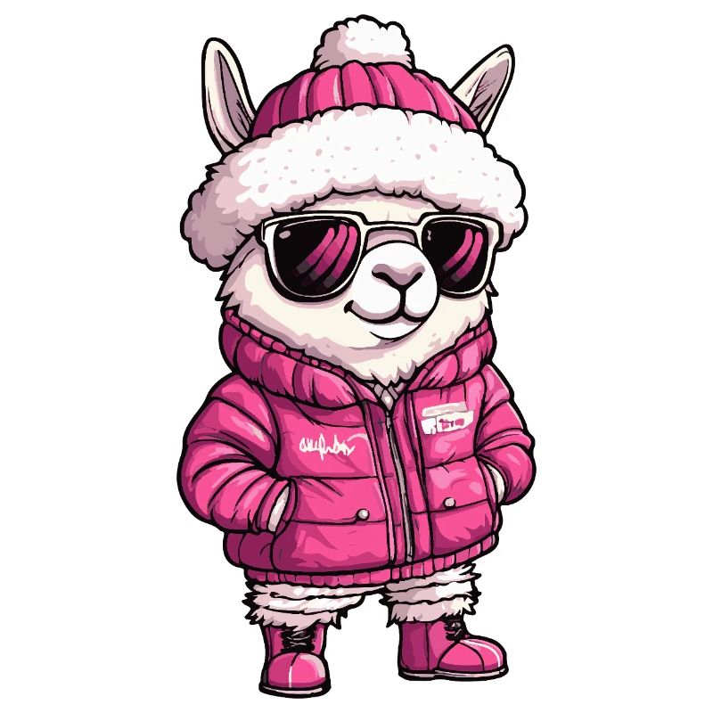 Alpaka Llama Cool Comic