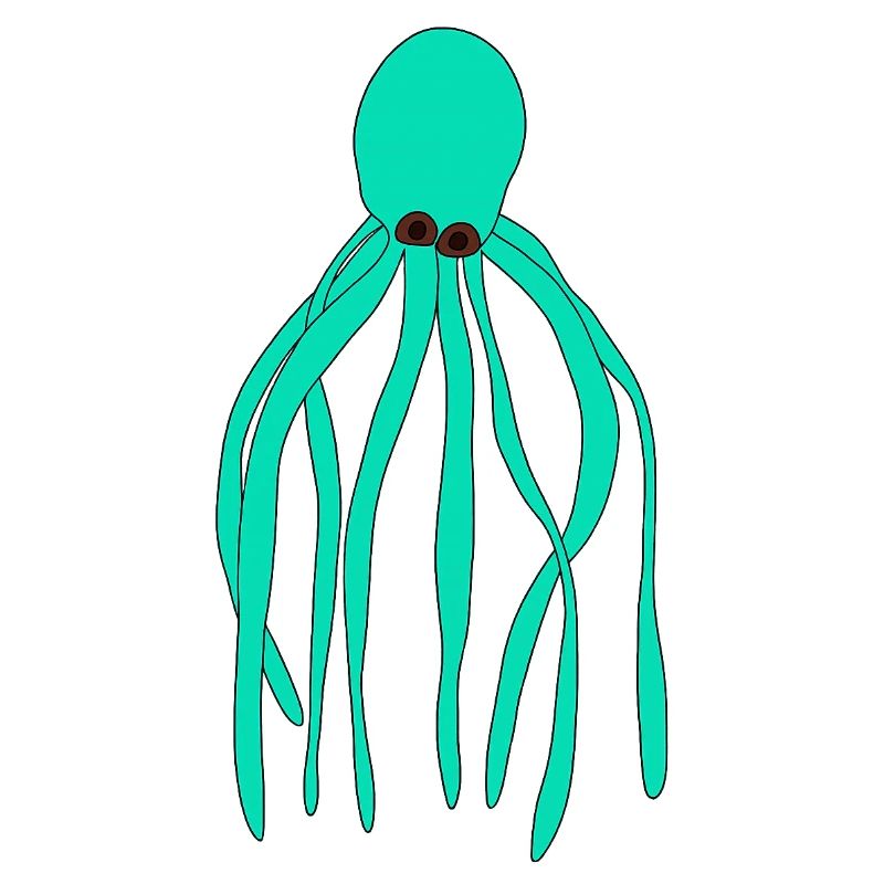 Oktopus türkis