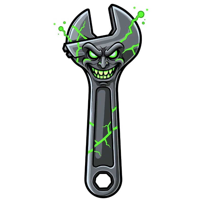 Grimmiger Zersplitter Schraubenschlüssel