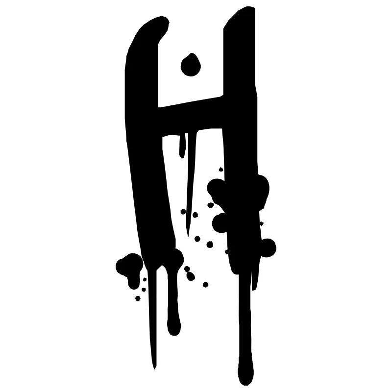 Graffiti H gouttes Farbklex spray