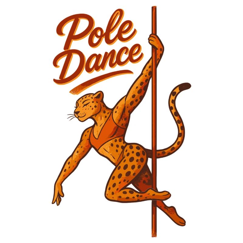 Pole Dance Leopardin Poledancerin Geschenk
