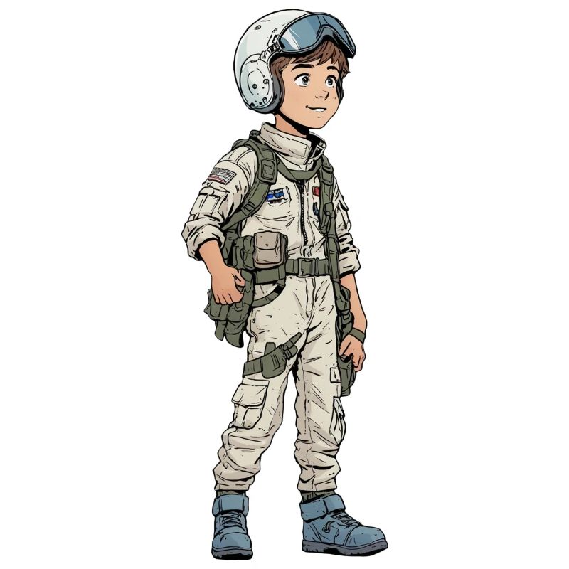 Vintage Comic Kampfpilot