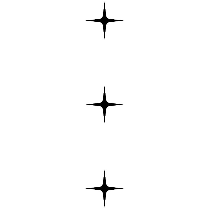 Drei Sterne – Minimal Star DesignSchlichtes Design