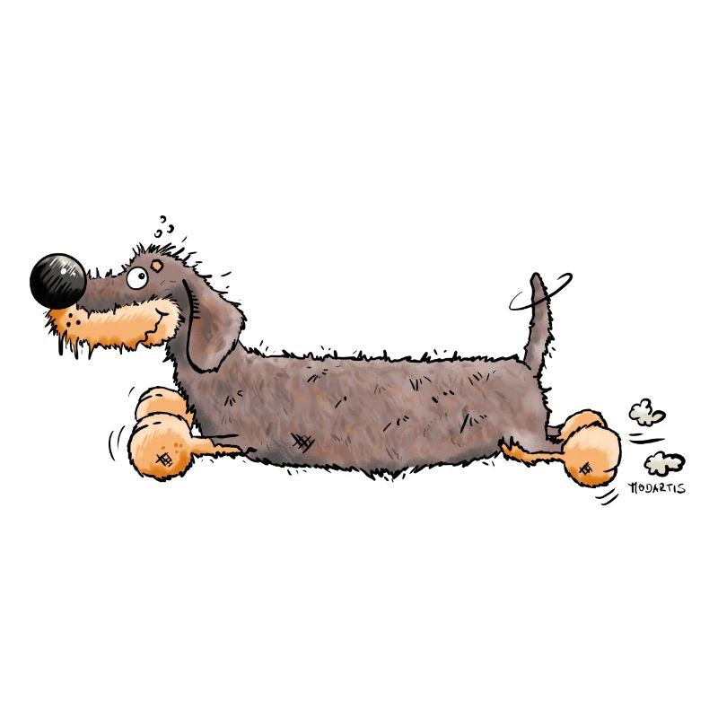 Running Dachshund