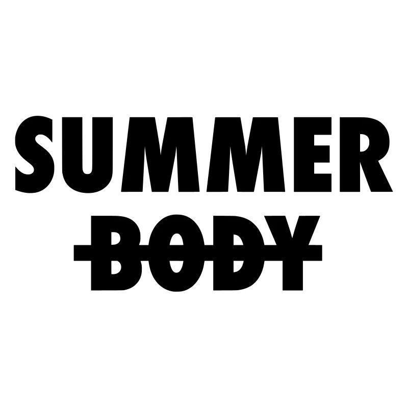 Corps d’été barré - Slogan drôle de vacances