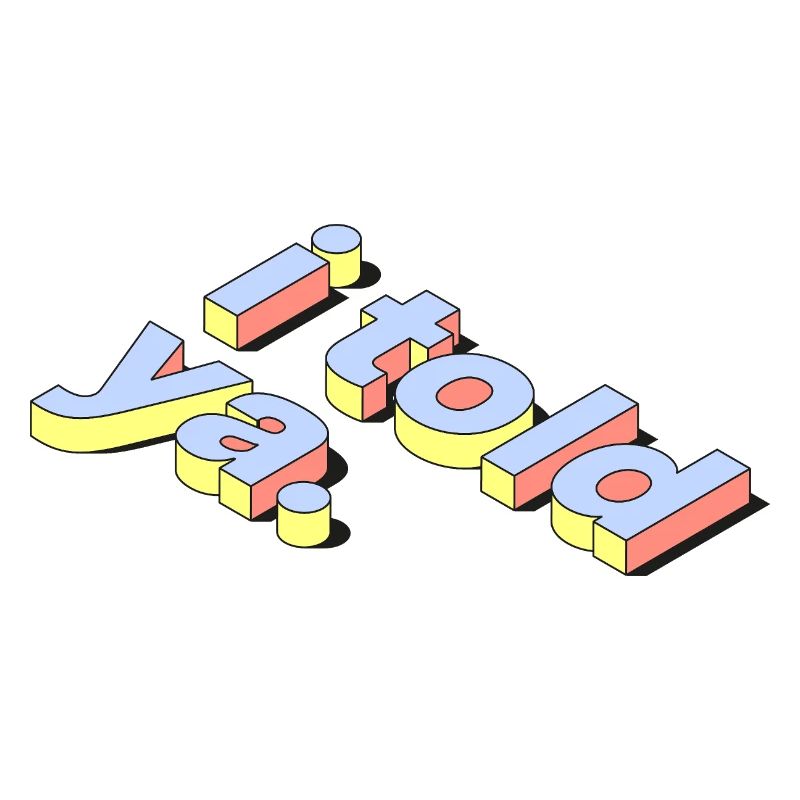 I Told Ya | Retro Pastel 3D Text