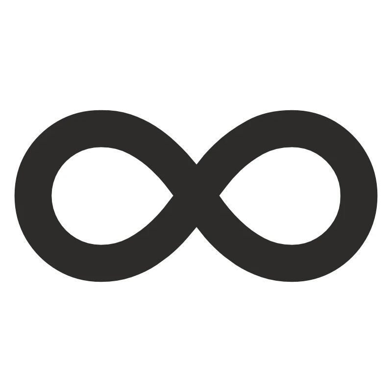 Unendlichkeitszeichen – Minimalistisches Infinity 