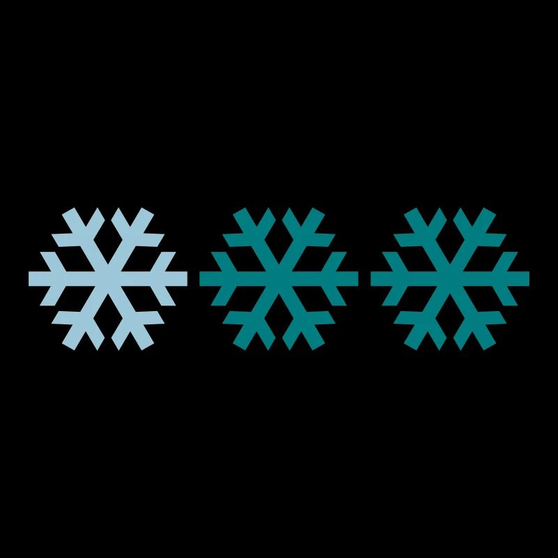 Drei Schneeflocken