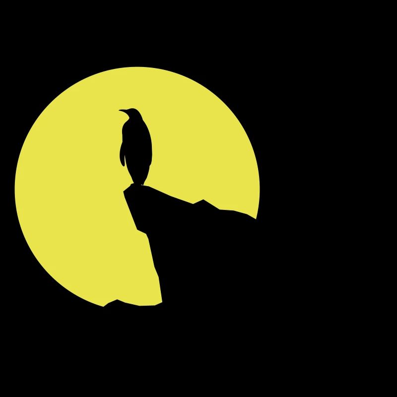 pinguin_bei_vollmond