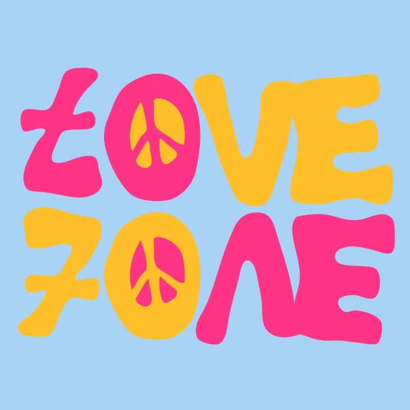 love peace seventies 70