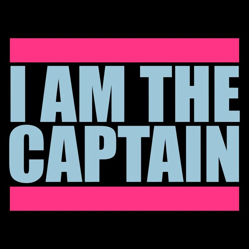 Je suis le capitaine marin disant texte citation logo
