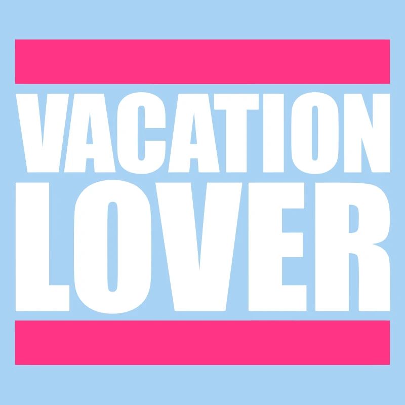 Vacation Lover Saying Text Dashes Lettering Logo