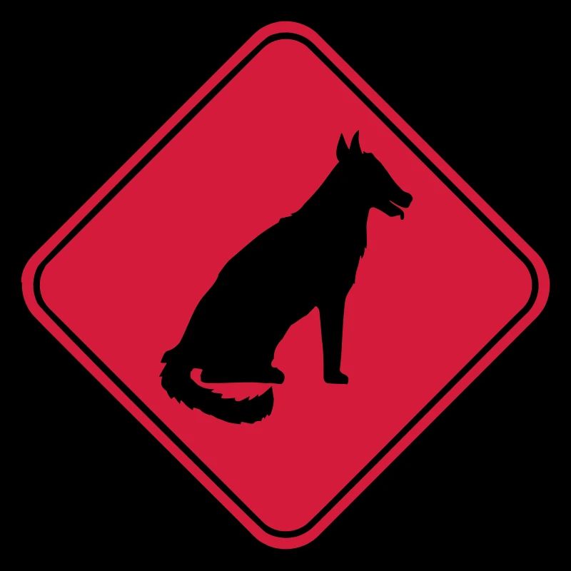 Dog Warning Sign Warning Note Danger Symbol
