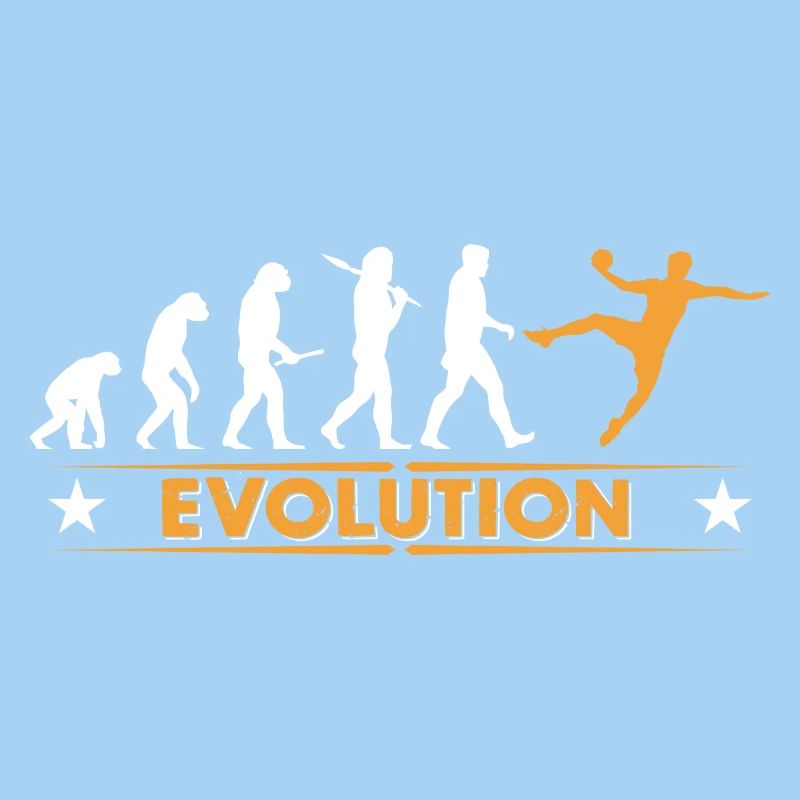 Handball Evolution - orange/weiss