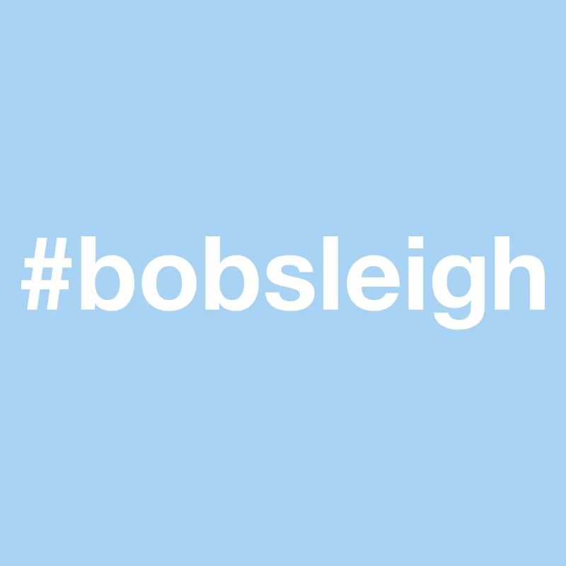 Bobsleigh Bobfahren Hashtag