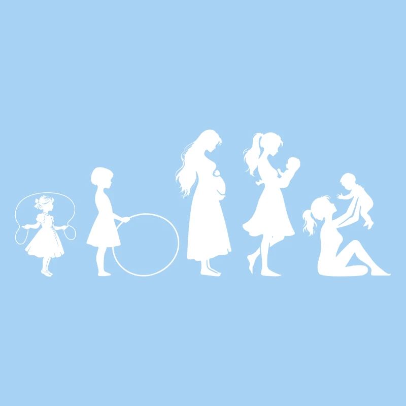 Evolution Mama Muttertag kind Familie