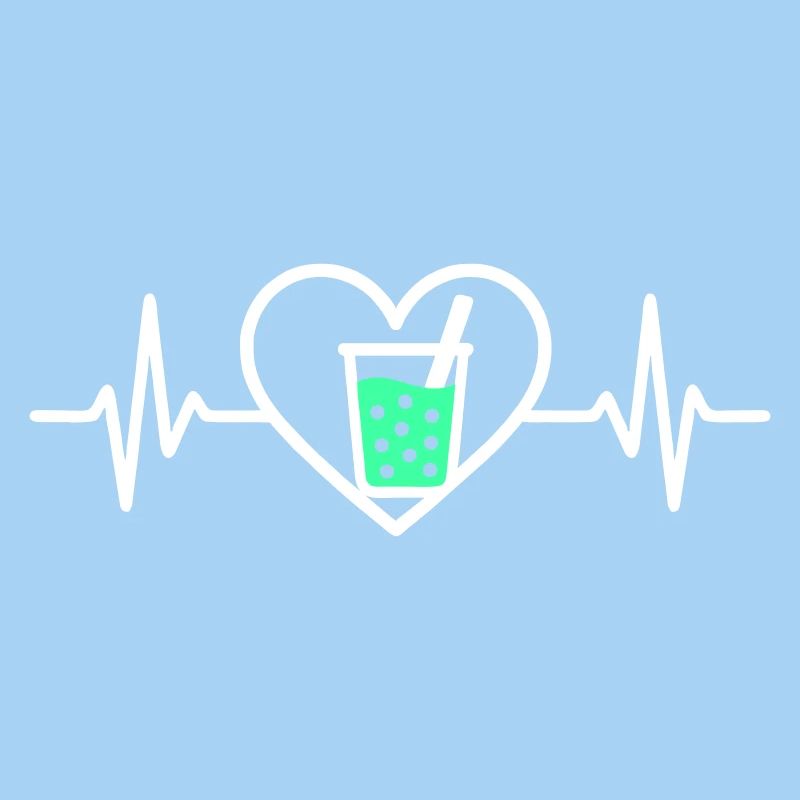 Bubble Tea Herz Getränk Perlen Boba Niedlich