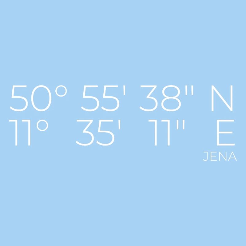 Coordinates Jena, Thuringia