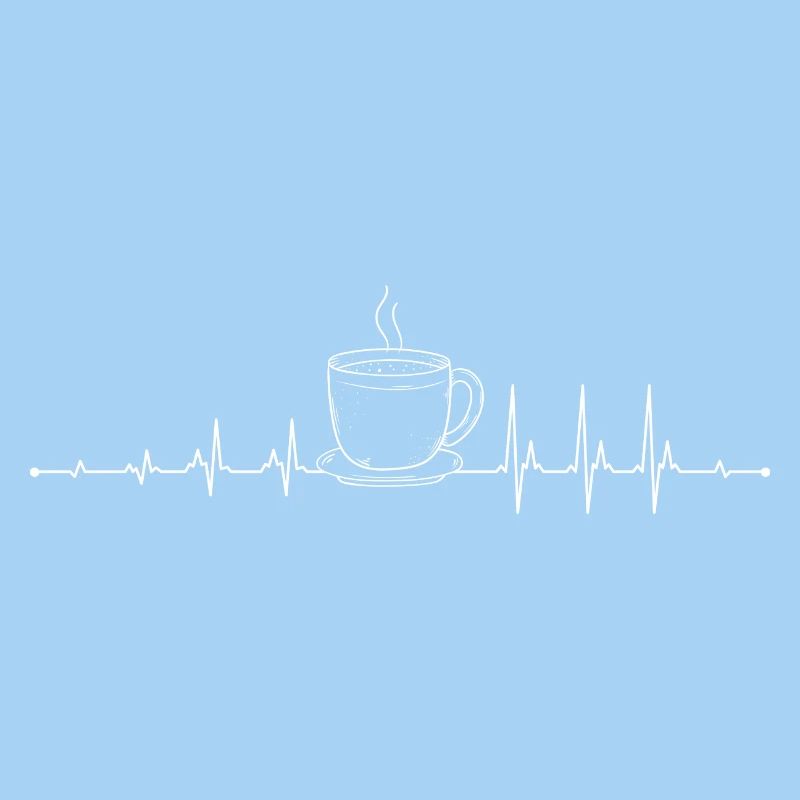 Kaffee-Pulse-Becher-Kunstwerk