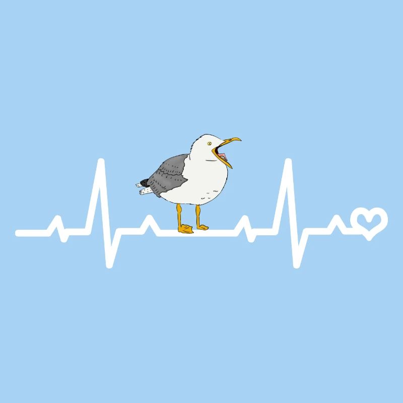 Möwe Herzfrequenz EKG