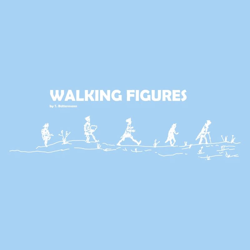 walking Figures white