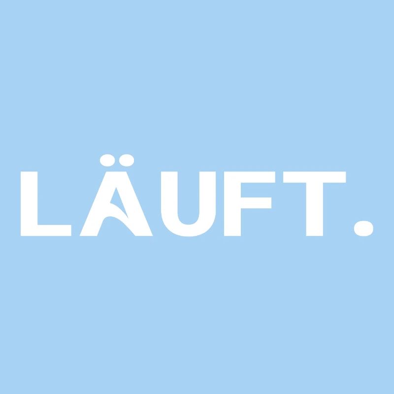 Läuft. Cooles Statement Minimal Trend Design