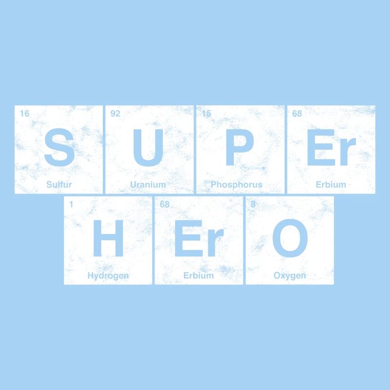 Nerdiger Superheld! Periodensystem der Elemente