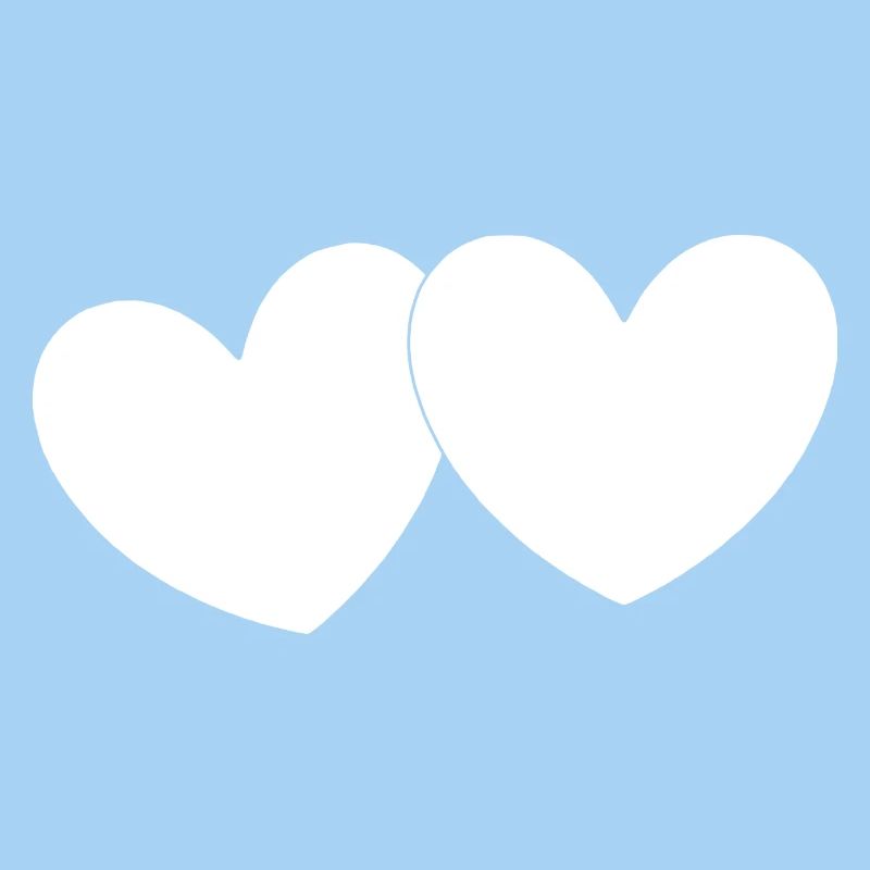 Cœur blanc Saint-Valentin