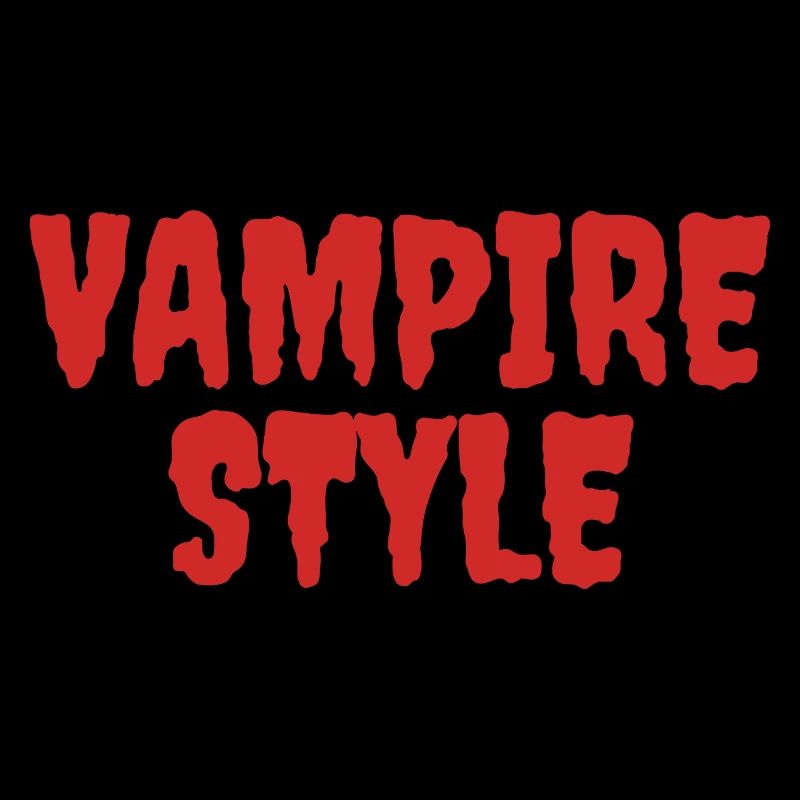 Style vampire Conception graphique ludique