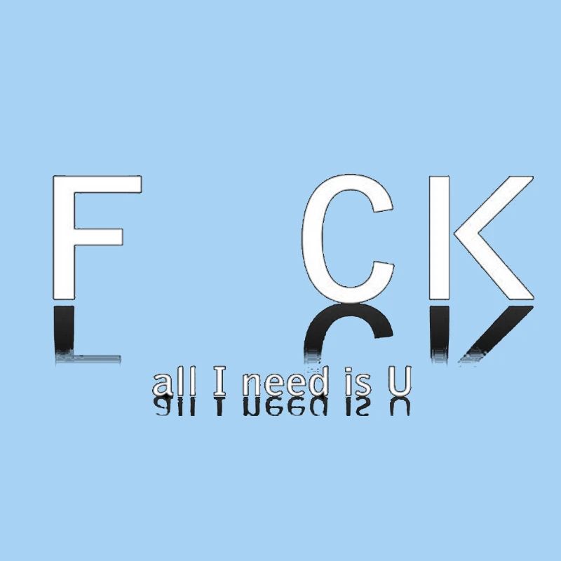 Provocative textual design with slogan