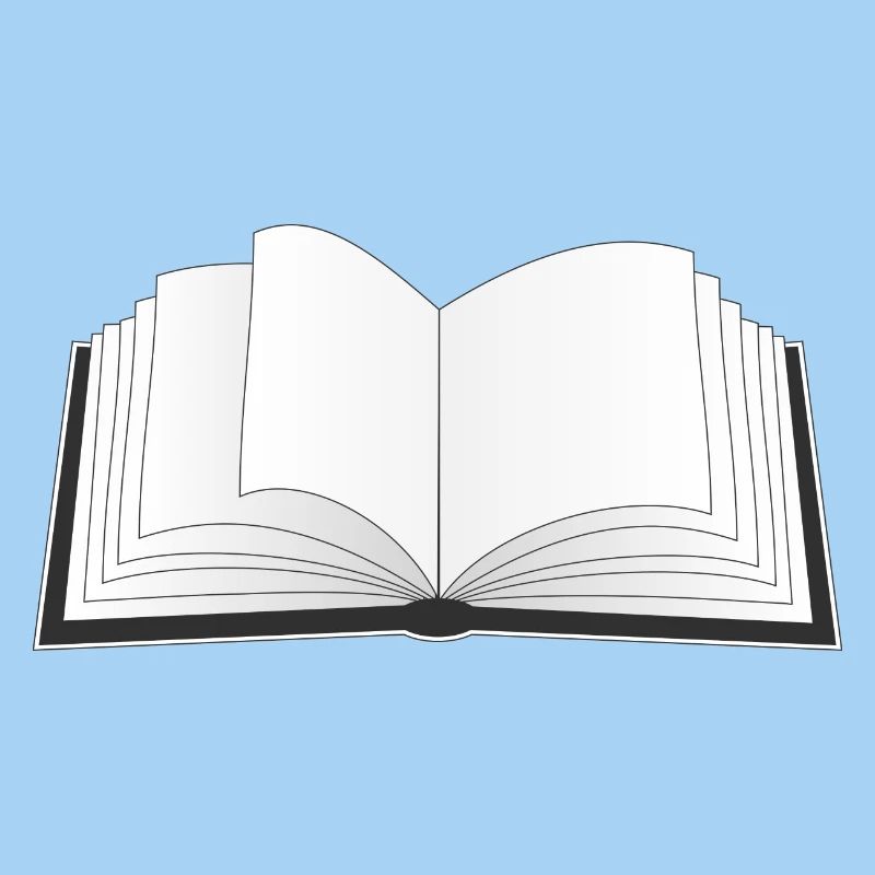 ein offenes Buch für den Bücherwurm oder Leseratte