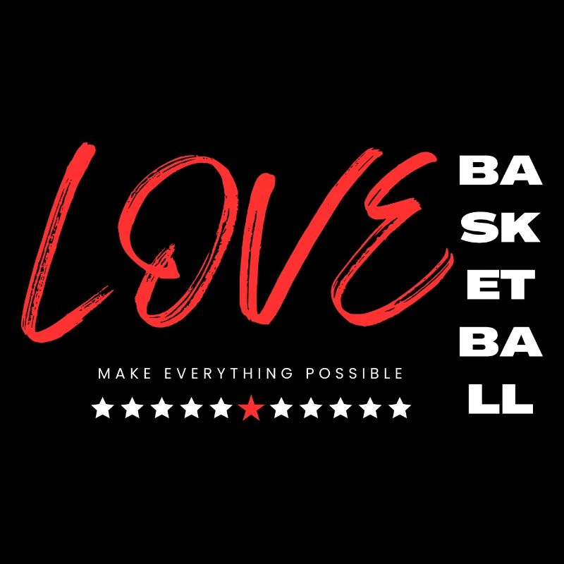 Liebe Basketball Rot