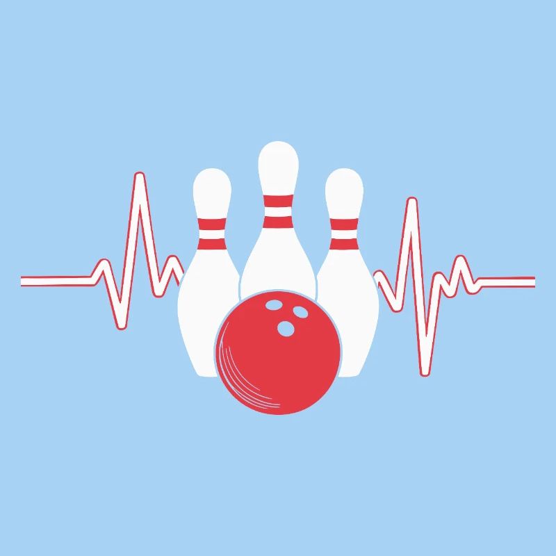 Conception de battement de cœur de bowling
