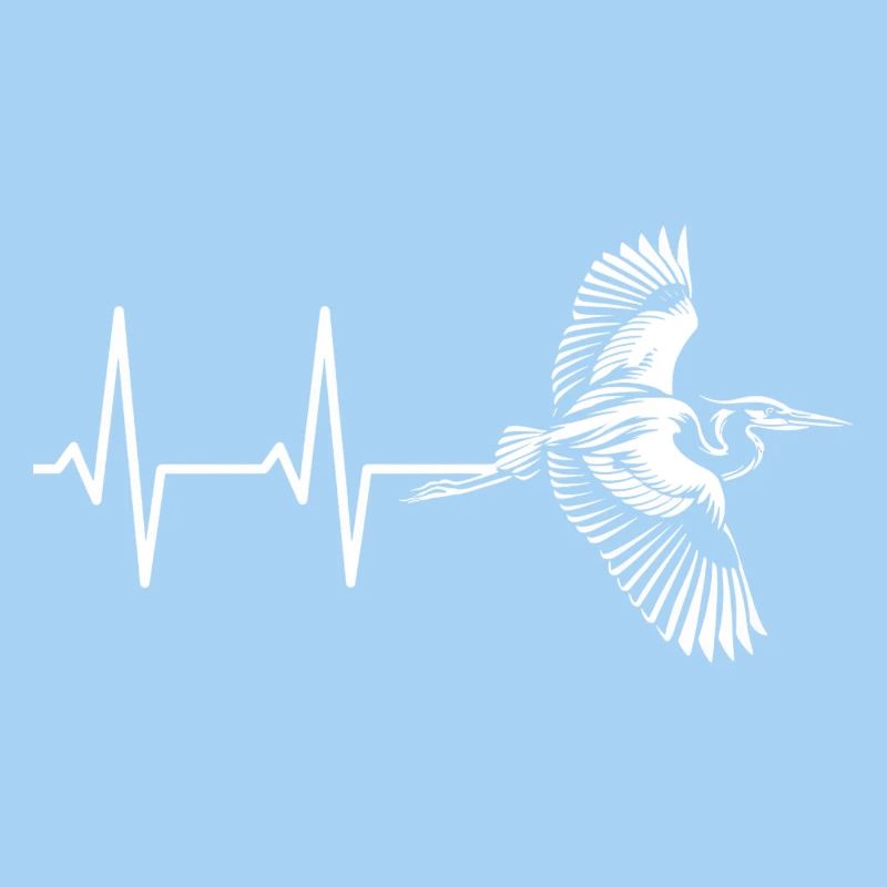 Vogel im Herzschlag Design