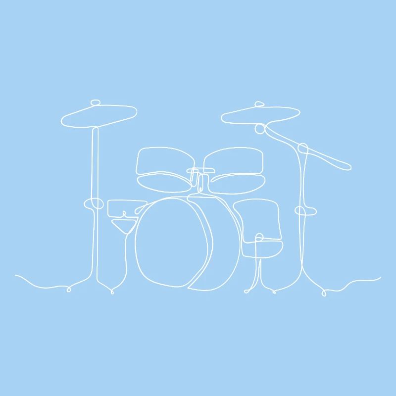 Dessin au trait de batterie/tambour