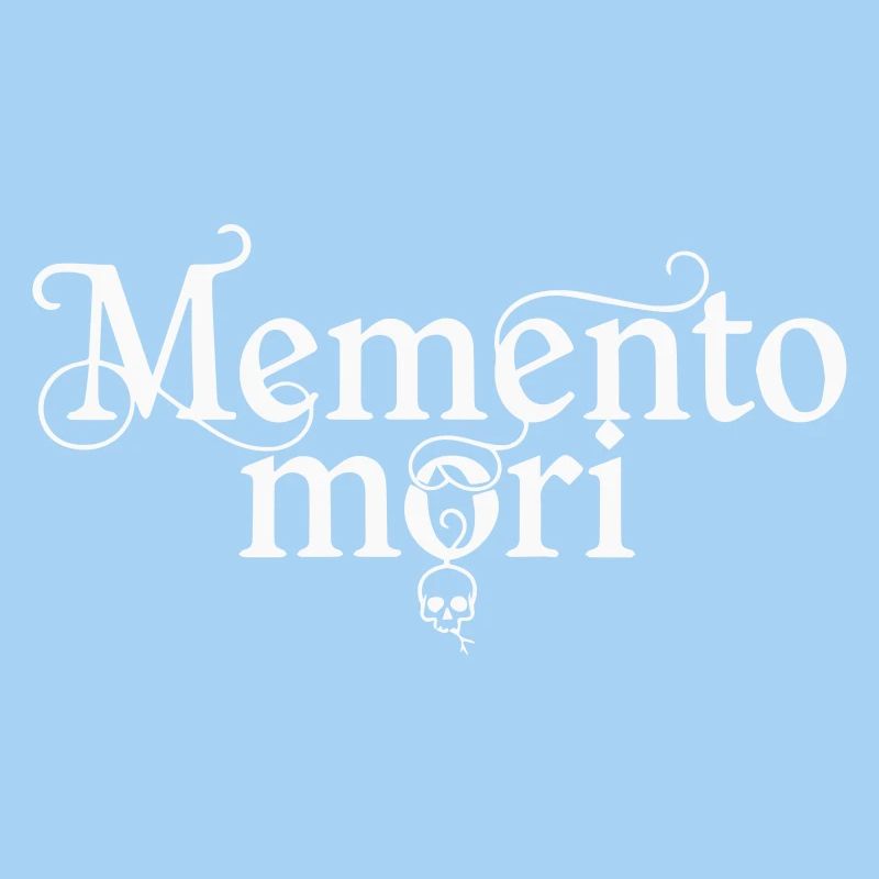 Memento Mori – lateinisches Zitat: Skull White