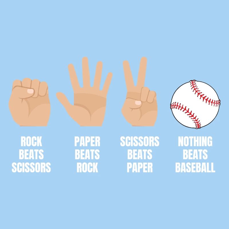 Pierre, papier, ciseaux, rien ne vaut le baseball