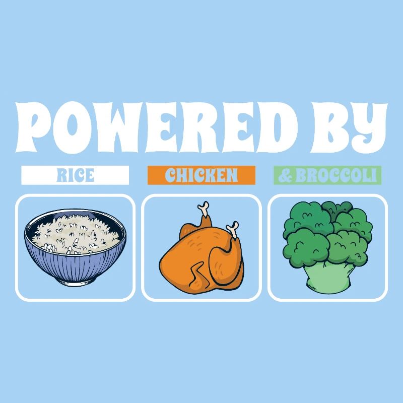 Powered By Rice Chicken Broccoli