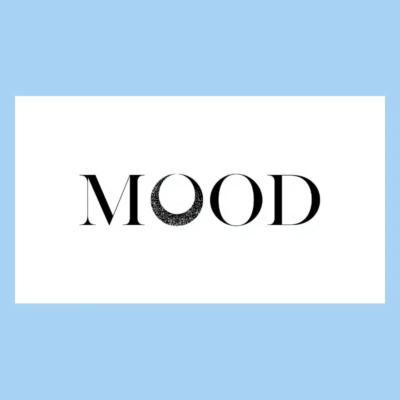 MOOD Minimal Typography Design
