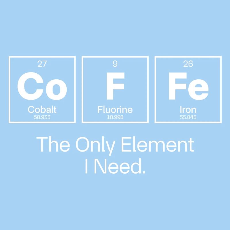 Kaffee ist das einzige Element, das ich brauche