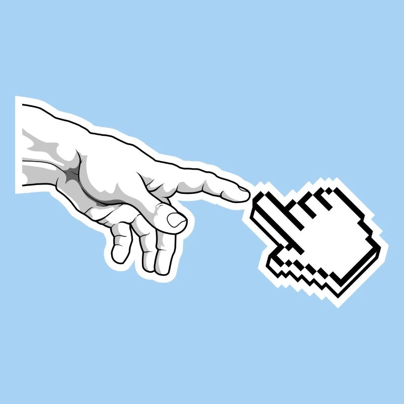 Pixel Pointer Hand Art