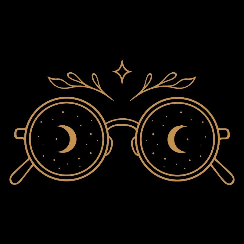 Witchy Glasses with Moons - Midsummer Magic