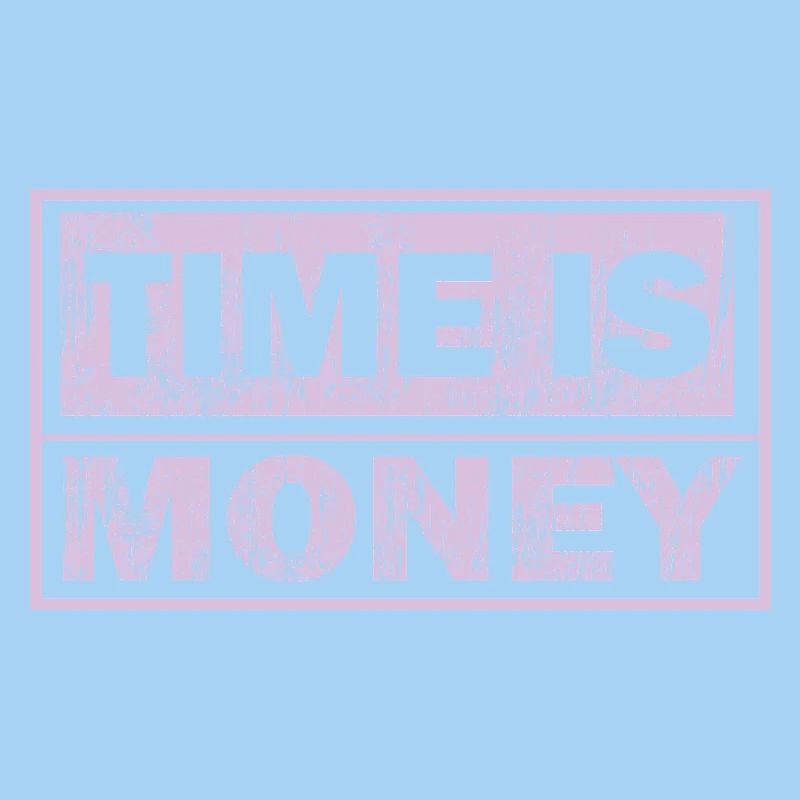 Time is money Neon panel