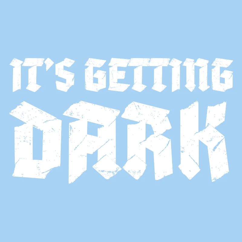 C’est Getting Dark Graffiti design typographique