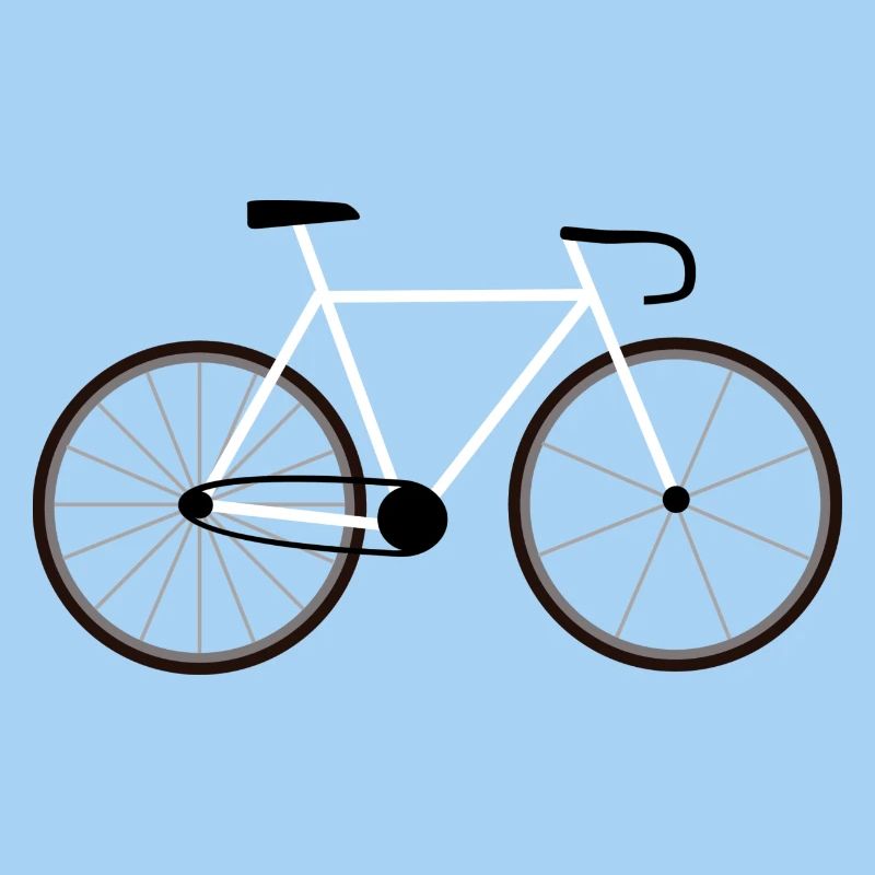 Vélo de route vélo blanc blanc
