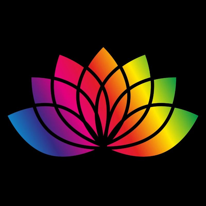 colorée fleurs stylisées symbole